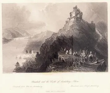 Braubach And The Castle Of Marksburg, Rhine-Braubach Et Le Fort De Marksbourg-Braubach Und Schloss Marksbourg