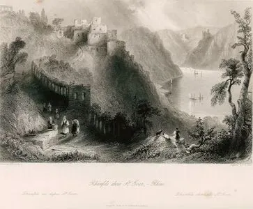 Rheinsels Above St.Goar, Rhine-Rheinsels Au Dessus St.Goar- Rheinsels Oberhalb St.Goar