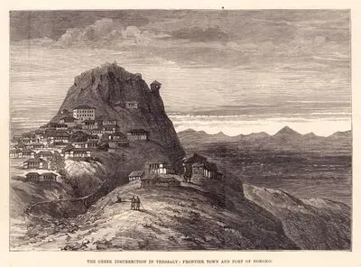 The Greek Insurrection in Thessaly, Frontier Town And Fort Of Domoko