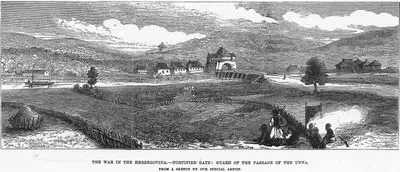 The War İn The Herzegovina-Fortified Gate-Guard Of The Passage Of The Unna