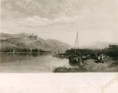 The Castle Of Bishopstein, A Scene On The Moselle