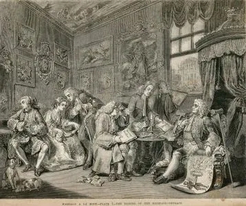 Marriage A La Mode-Plate I-The Signing Of The Marriage Contract