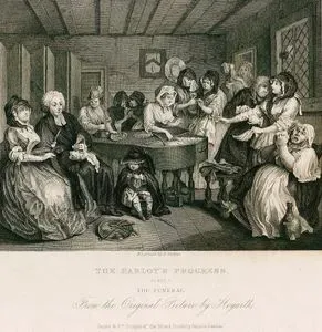 The Harlot's Progress-The Funeral-Plate 6