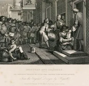 Industry And Idleness-The Industrious Prentice Out Of His Time & Married To His Master's Daughter-Plate 6