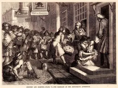 Industry And Idleness-Plate VI-The Marriage Of The The Industrious Apprentice