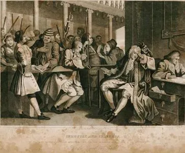 Industry And Idleness-The Industrious Prentice Alderman Of London, The Idle One Impeach'd Before Him By His 
Accomplice-Plate 10.