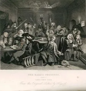 The Rake's Progress-Gaming House Scene- Plate 6