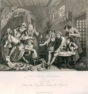 The Rake's Progress-Prison Scene-Plate 7.