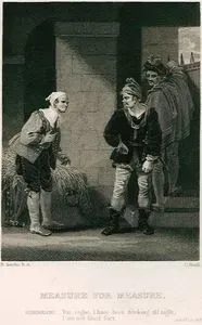 Measure For Measure (Bernardine:You Rogue, I Have Been Drinking All Night, I am not  Fitted For't), Act. lV Sc. lll