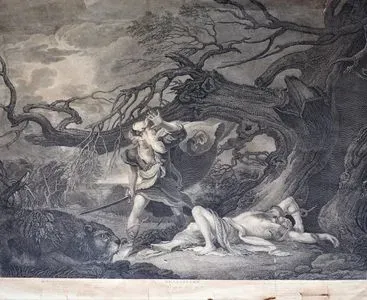 Shakspeare, As You Like It, Act IV. Scene III., A Forest, Orlando And Oliver (Orlando Rescuing His Brother Oliver In Forest Of Arden.)