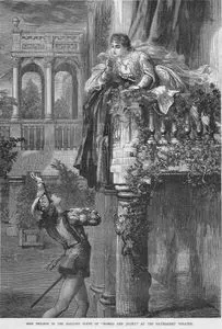 Miss Neilson In The Balcony Scene Romeo And Juliet At The Haymarket Theatre