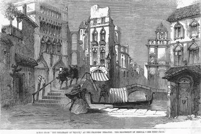 Scene From The Merchant Of Venice At The Princess Theatre, The Elopement Of Jessica