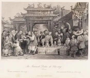 An itinerant Doctor At Tien Sing, China-Docteur Ambulant A Tien Sing-Der Wanderende Doctor, Zu Tien Sing
