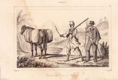 Bresil, Voiturier de Coton et Sertanejo (Cotton Trader And Sertanejo)